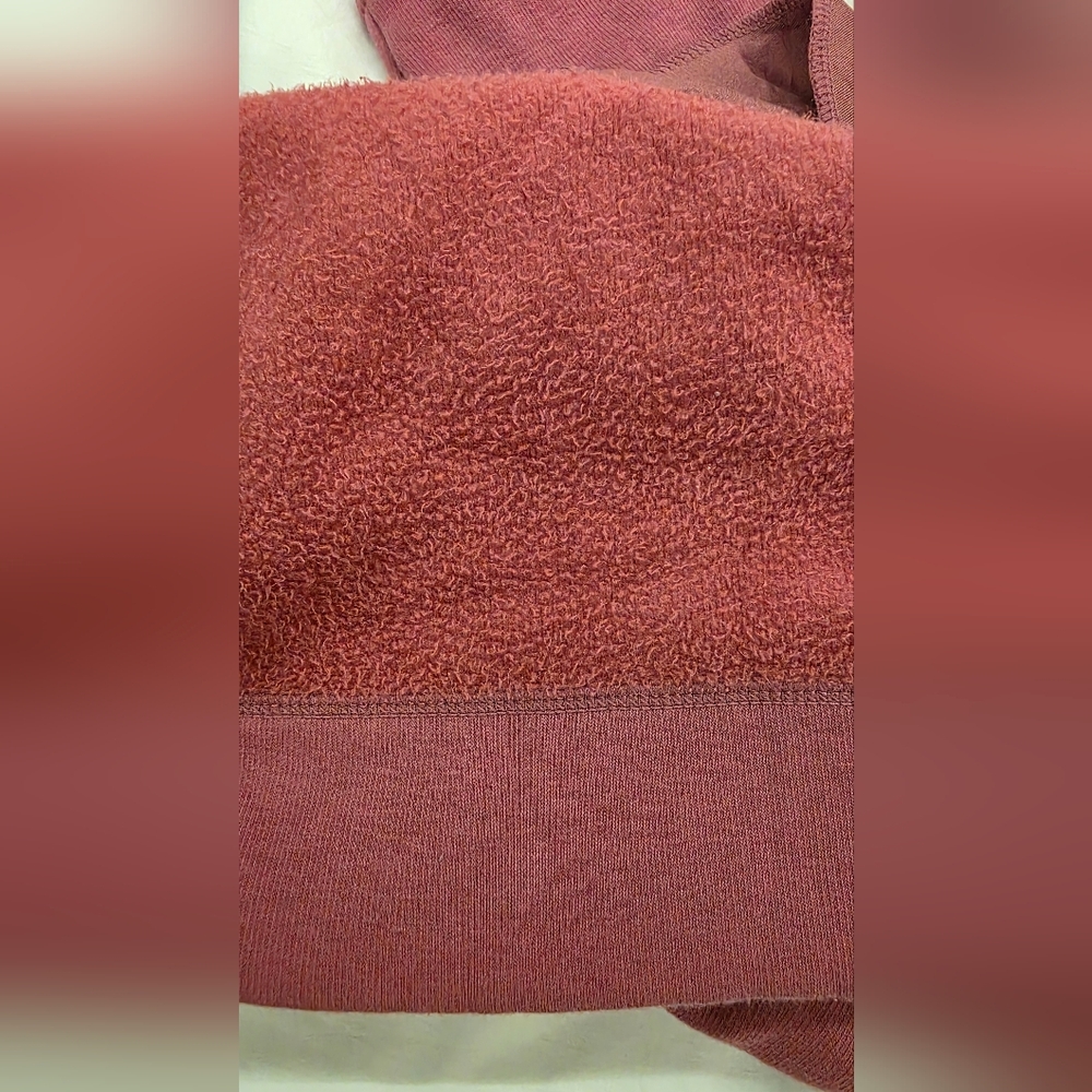 🍁Athleta Cozy Karma Side Zip Funnel Neck Sweatshirt Victorian Berry Size SP EUC - Picture 5 of 7